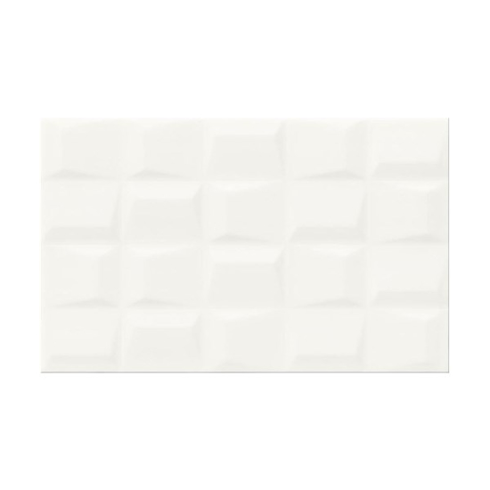 Prekės nuotrauka Plytelės sienų FROSTY WHITE GEO STRUCTURE 25x40cm 