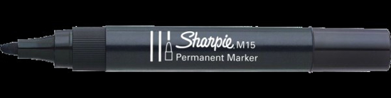 Prekės nuotrauka Markeris „Sharpie" juod. sp., M15 apval. IŠPARDUOTA