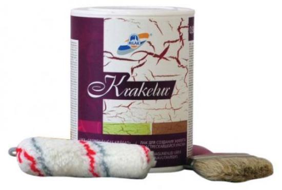 Prekės „Dažai - lakas suskilinėjęs efektas KRAKELUR 0,9 l IŠPARDUOTA“ paveikslėlis