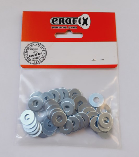 Prekės nuotrauka Poveržlė plati Ø 5x15 mm cinkuota DIN-9021 50 vnt