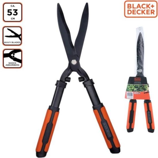 Prekės „Žirklės krūmams banguotais ašmenimis 54cm Black & Decker IŠPARDUOTA“ paveikslėlis