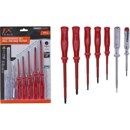 Prekės „Rinkinys atsuktuvų elektrikams 7vnt FX tools IŠPARDUOTA“ paveikslėlis