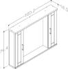 Prekės „Pakabinama spintelė KAMĖ ETERNAL, 102 cm IŠPARDUOTA“ paveikslėlis