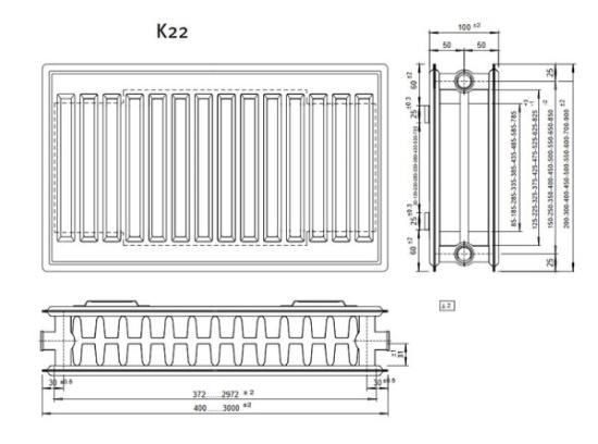 Prekės „Radiatorius ALTECH K22 300-400 IŠPARDUOTA“ paveikslėlis
