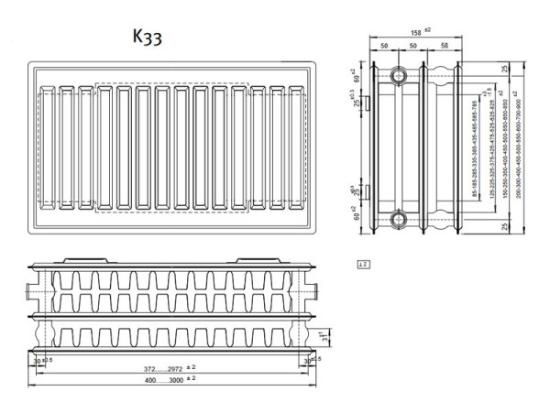 Prekės „Radiatorius ALTECH K33 600-400 IŠPARDUOTA“ paveikslėlis