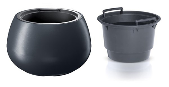 Prekės nuotrauka Vazonas lauko antracitas DBHEK400 Heos IŠPARDUOTA