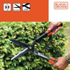 Prekės nuotrauka Žirklės krūmams banguotais ašmenimis 54cm Black & Decker IŠPARDUOTA