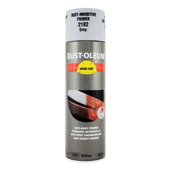 Prekės nuotrauka Gruntas nuo rūdžių HARD HAT ANTI-RUST pilkas 500 ml