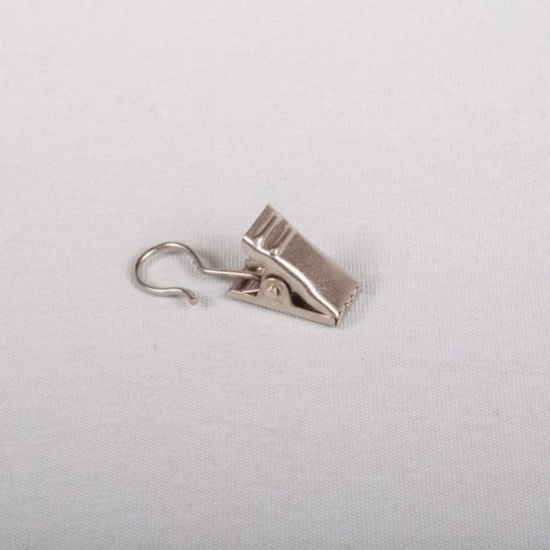 Prekės nuotrauka Metalinis segtukas slankiojančiai kilputei šviesiai matinio sidabro spalvos (Nr. 331)