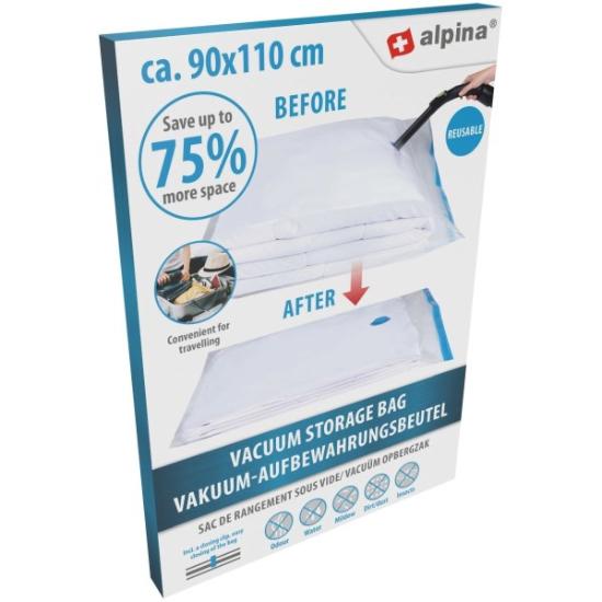 Prekės „Vakuuminis maišas drabužiams 90x110cm Alpina IŠPARDUOTA“ paveikslėlis