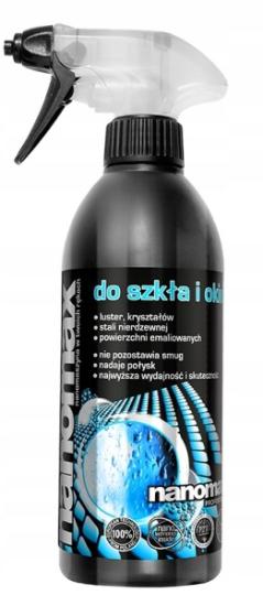 Prekės „Profesionalus stiklų ir veidrodžių valiklis Nanomax su purkštuku 500 ml IŠPARDUOTA“ paveikslėlis