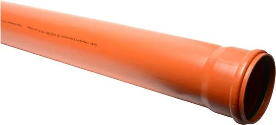 Prekės nuotrauka Vamzdis lauko su mova KGEM d=160x2000x4mm SN4 Magnaplast