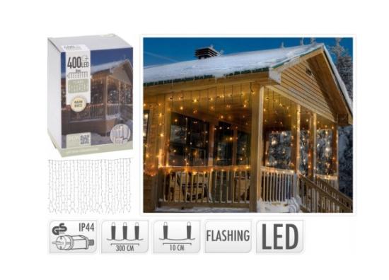 Prekės „Girlianda užuolaida 300x100cm 400 LED IŠPARDUOTA“ paveikslėlis