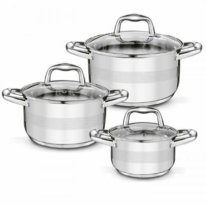 Prekės „Puodų nerūd. pl. 6d rink. 1.2/2.5/4.5L ALMA“ paveikslėlis