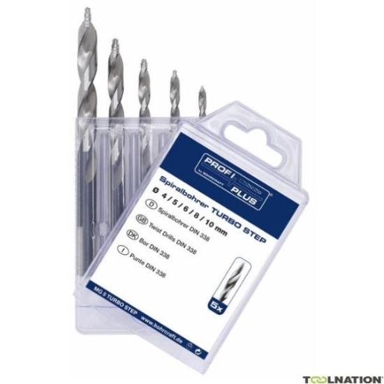 Prekės „Rinkinys grąžtų metalui 5 dalių 4-5-6-8-10 mm DIN338 Bohrcraft 12021330005“ paveikslėlis