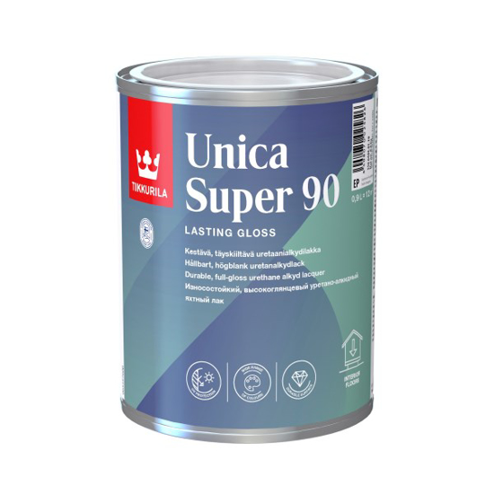 Prekės nuotrauka Lakas medienai uretaninis alkidinis Tikkurila Unica Super blizgus EP 0,9 l