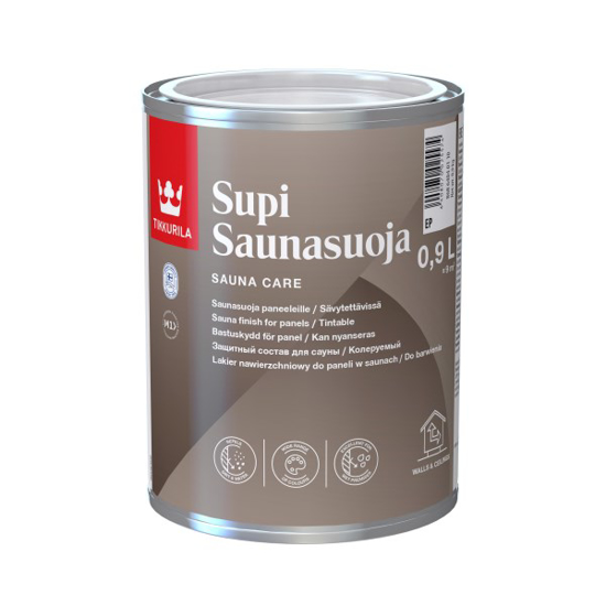 Prekės nuotrauka Lakas pirties Tikkurila Supi Saunasuoja 0,9 l