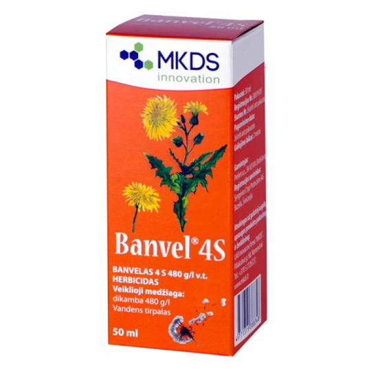 Prekės nuotrauka Herbicidas Banvel 4S 50 ml