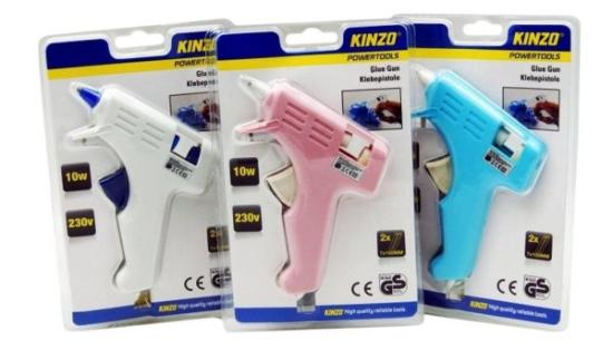 Prekės „Pistoletas klijų 7 mm 10 W Kinzo IŠPARDUOTA“ paveikslėlis