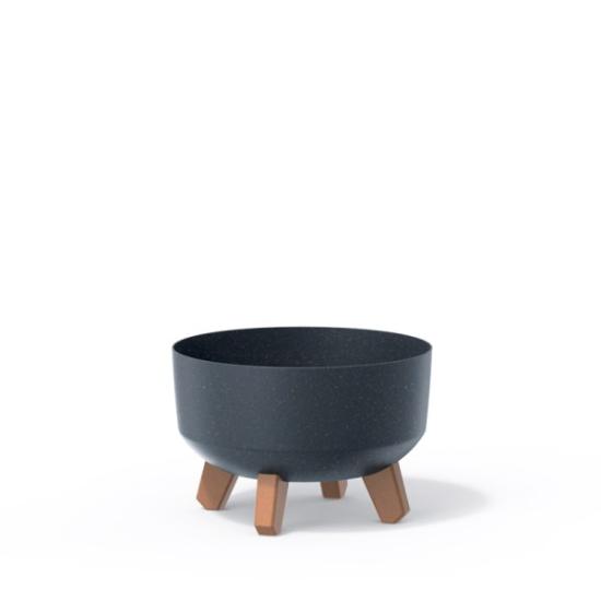Prekės „Vazonas antracitas DGRL240LW-S433W Gracia low Eco Wood IŠPARDUOTA“ paveikslėlis