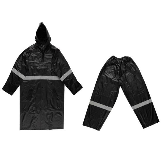 Prekės „Kostiumas nuo lietaus juodas L/XL PVC Acces “ paveikslėlis