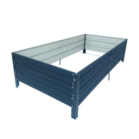 Prekės „Pakelta lysvė, metalinė antracito spalvos 150 x 75 x 30 cm IŠPARDUOTA“ paveikslėlis