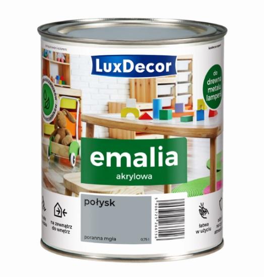 Prekės „Akrilinė emalė LuxDecor blizgi, ryto rūkas 0,75l IŠPARDUOTA“ paveikslėlis