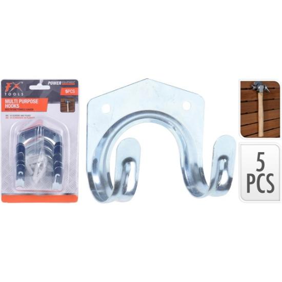 Prekės „Pakabos metalinės 60x70x45 mm 5 vnt FX tools“ paveikslėlis