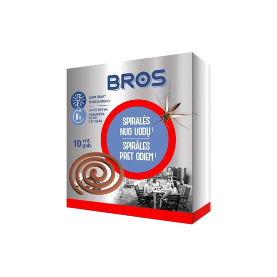 Prekės nuotrauka Spiralės nuo uodų 10 vnt 2674 Bros