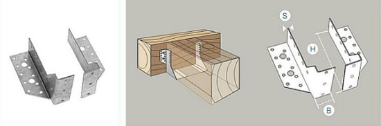 Prekės nuotrauka Atrama sijos reguliuojama 130x28x2 mm dešinės pusės