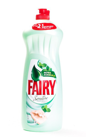 Prekės nuotrauka Indų ploviklis Fairy sensitive Mint 0,9 l