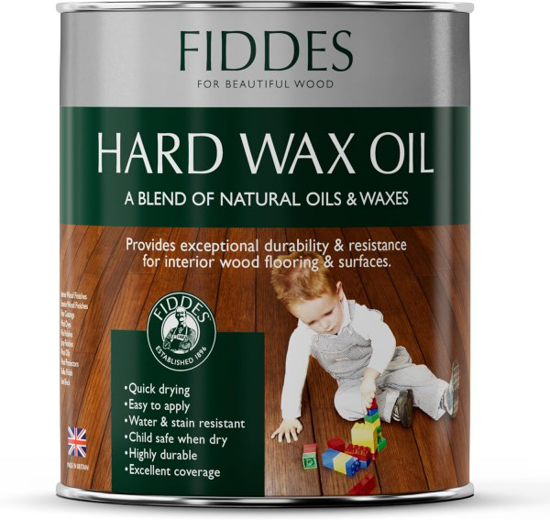 Prekės nuotrauka TONUOTA MEDIENOS ALYVA SU KIETAISIAIS VAŠKAIS FIDDES HARD WAX OIL, NATURAL spalva, 1 l