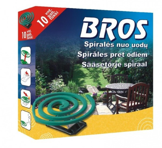 Prekės nuotrauka Spiralės nuo uodų 10 vnt 2674 BROS IŠPARDUOTA
