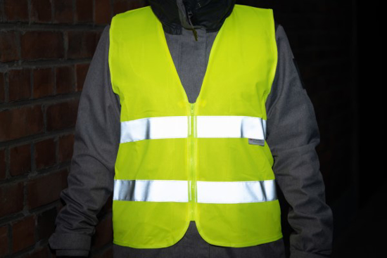 Prekės nuotrauka Atom Atom Šviesą atspindinti liemenė su užtrauktuku geltona 2XL