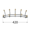 Prekės nuotrauka Pakaba 5 kabliukų 420 mm 54411 WUB 2 Velano