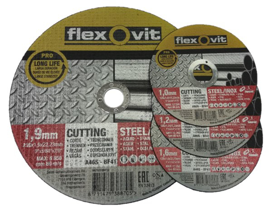Prekės nuotrauka Diskas pjovimui metalo 125 x 1,6 x 22,23 mm Inox Flexovit