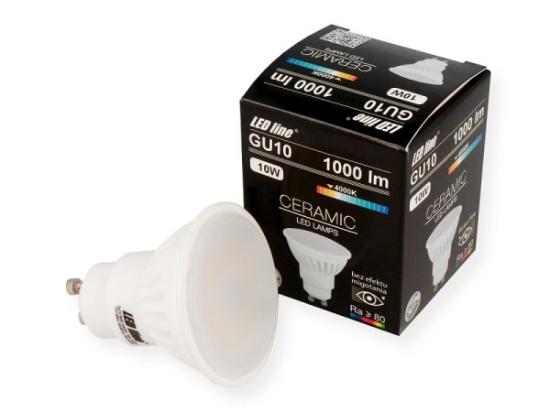 Prekės „Lempa LED GU10 10W 4000K 1000lm LEDline IŠPARDUOTA“ paveikslėlis