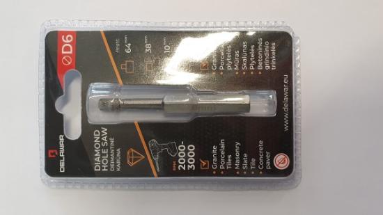 Prekės „Karūna deimantinė DELAWAR HEX D6mm“ paveikslėlis
