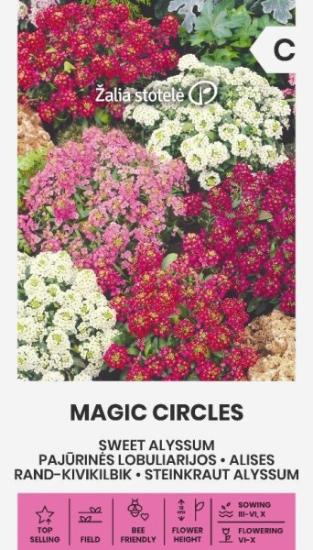 Prekės „Sėklos pajūrinės lobuliarijos MAGIC CIRCLES 1g IŠPARDUOTA“ paveikslėlis