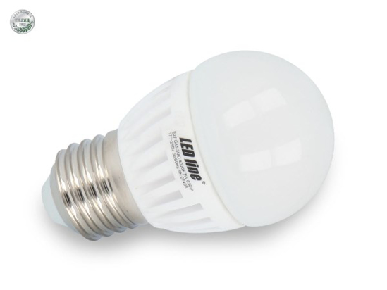 Prekės nuotrauka Lempa LED E27 G45 7W 4000K 450lm LEDline 