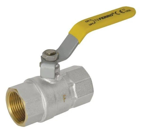 Prekės nuotrauka Kranelis rutulinis ilga rankena G18 dujoms 1/2"v/v