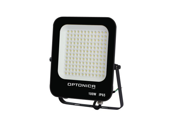 Prekės nuotrauka LED prožektorius 100W 90° 9000Lm Juodas Neutrali šviesa Optonica