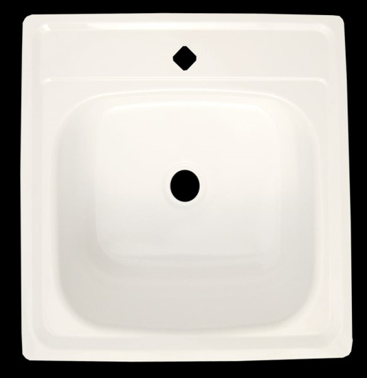 Prekės nuotrauka Plautuvė plieninė 500 x 500 x 160 mm baltos spalvos TREDI