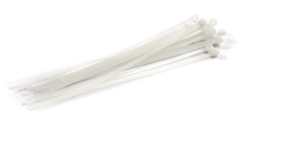 Prekės nuotrauka Nailono dirželiai 3,6x180mm 100vnt Balti