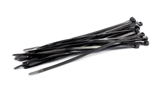 Prekės nuotrauka Nailono dirželiai 7,6x370mm 100vnt Juodi