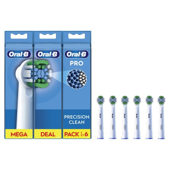 Prekės nuotrauka BRAUN EB 20RX-6 (2+2+2) Precision Clean Pro X-filaments antgaliai dantų šepetėliui                                      