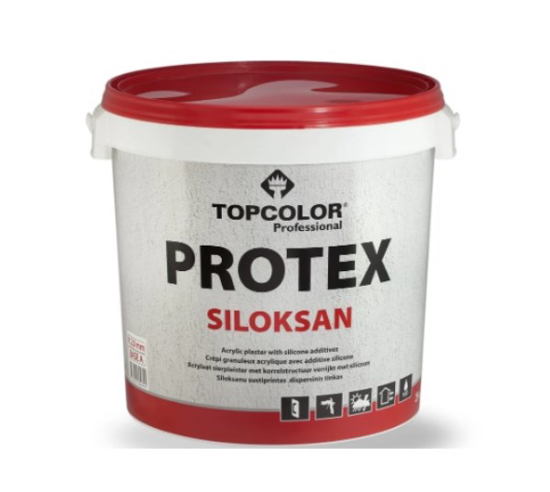 Prekės nuotrauka Akrilinis, silikoninis tinkas Protex Siloksan A bazė, ištisinis, K20 25kg IŠPARDUOTA