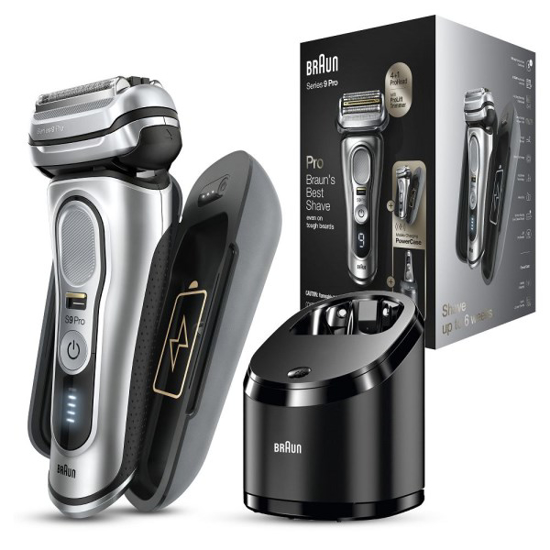 Prekės nuotrauka BRAUN Pro 9477cc Silver W&D Skutimosi mašinėlė                                                                          