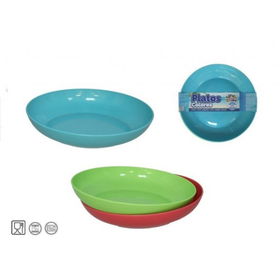 Prekės nuotrauka Lėkščių plast. 19.5*3.5cm 3vnt rink.