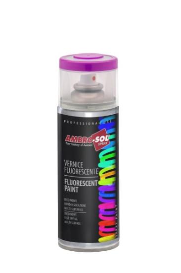 Prekės „Fluorescencinio efekto dažai fuksija (violetiniai) 400 ml AMBROSOL IŠPARDUOTA“ paveikslėlis